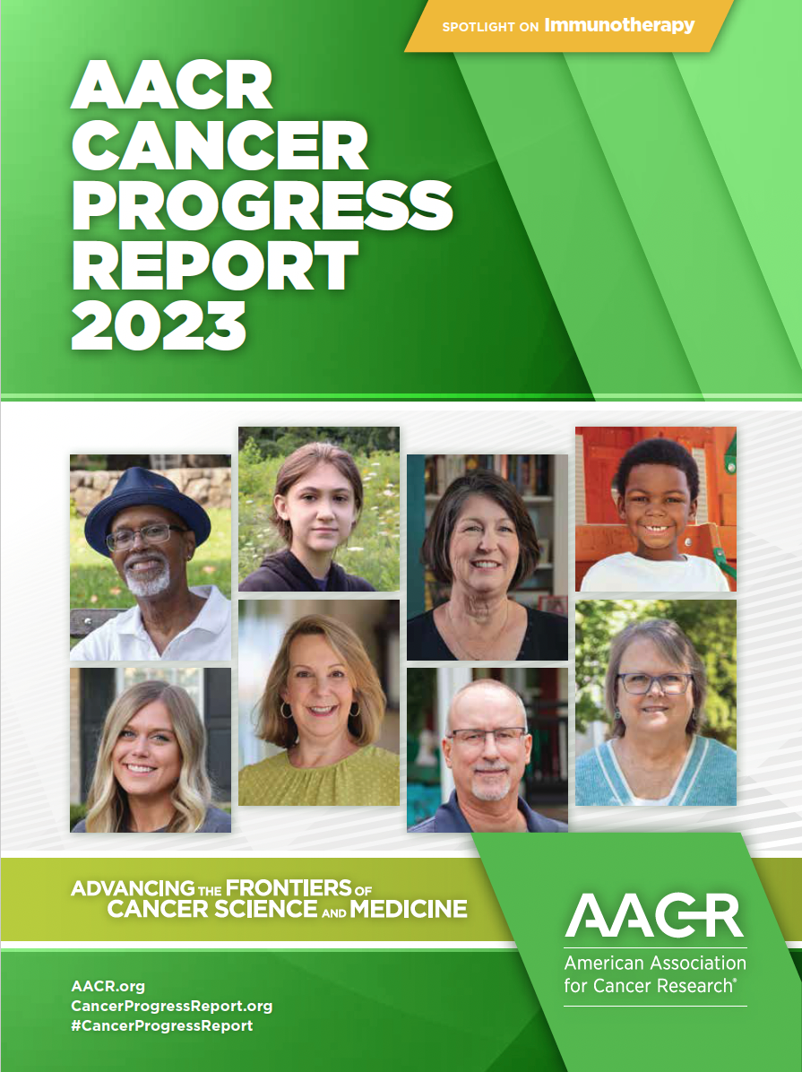AACR cancer progress report 2023 cover