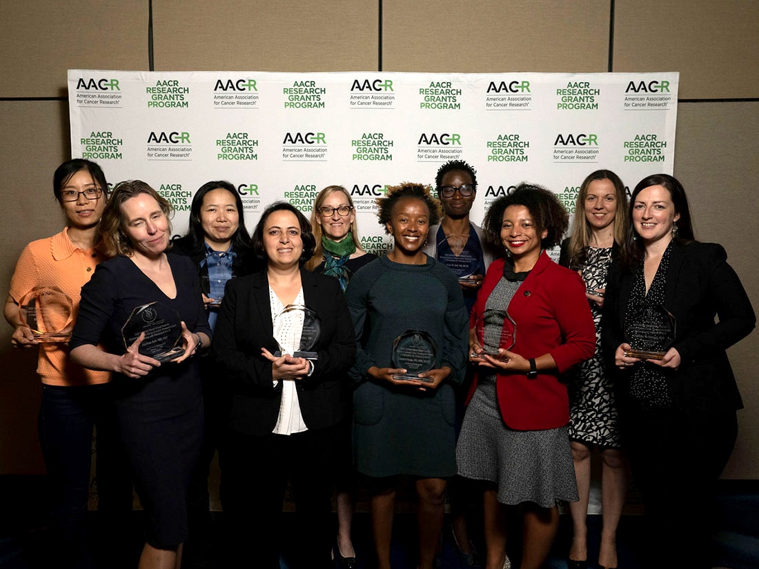 Recipients of the Victoria’s Secret Global Fund for Women’s Cancers Career Development Award, in Partnership with Pelotonia and AACR