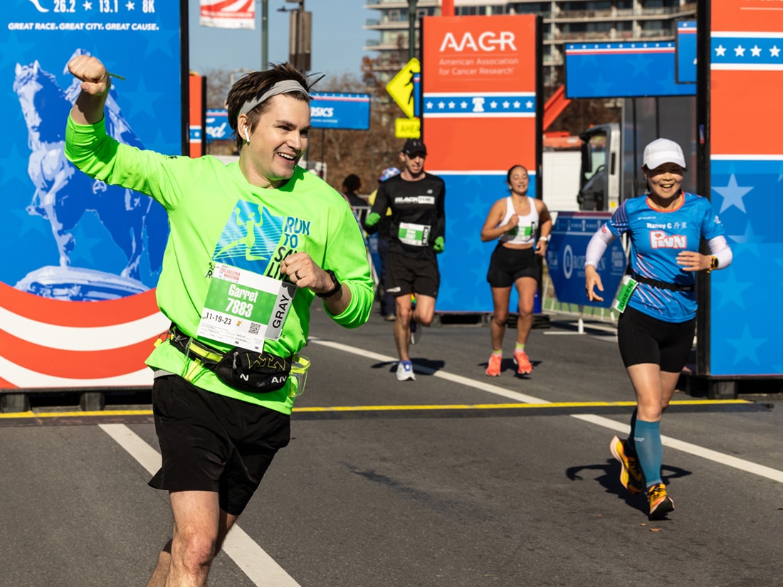 AACR Runner for Research at the AACR Philadelphia Marathon weekend